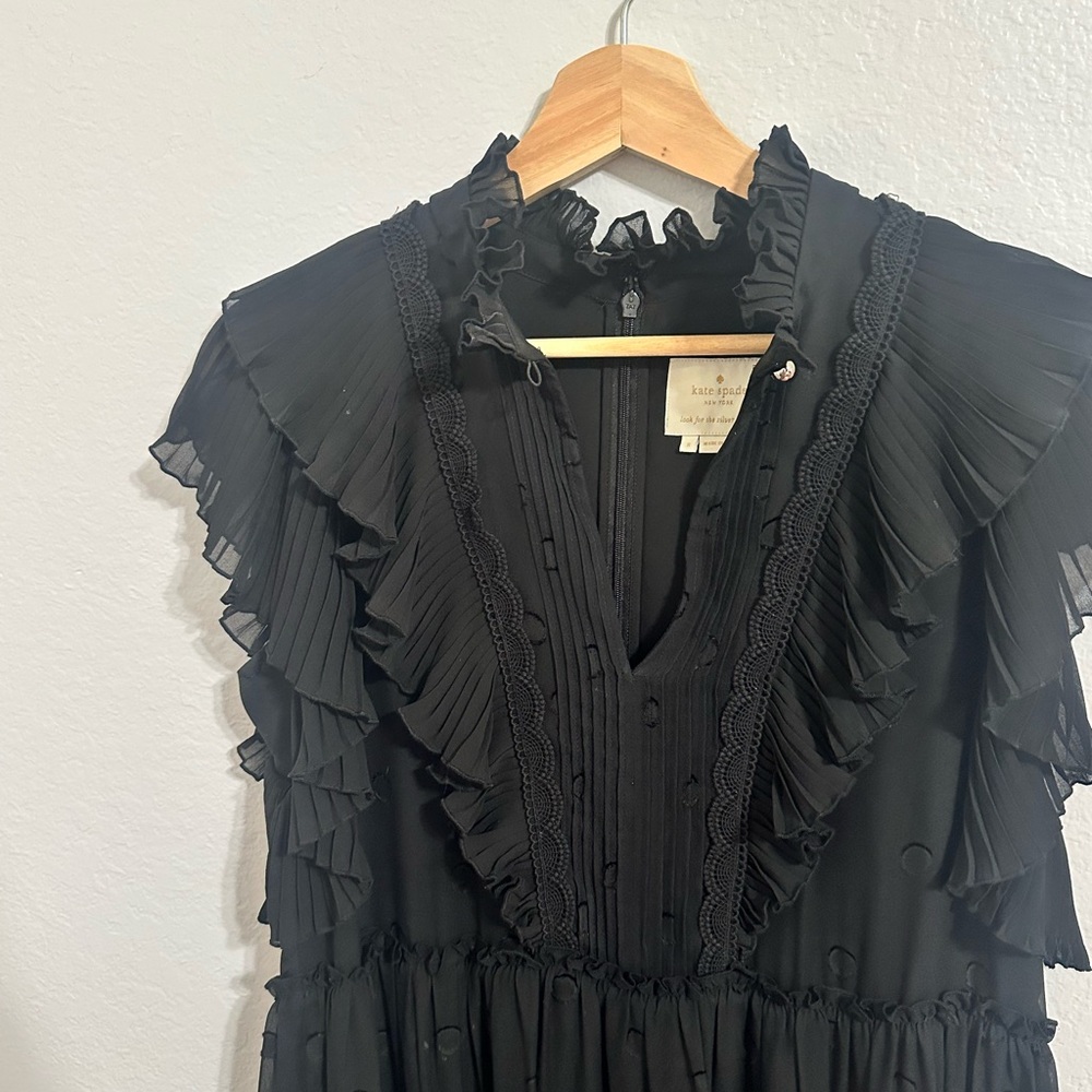 Kate Spade Black Ruffle Dress - Picture 2 of 8